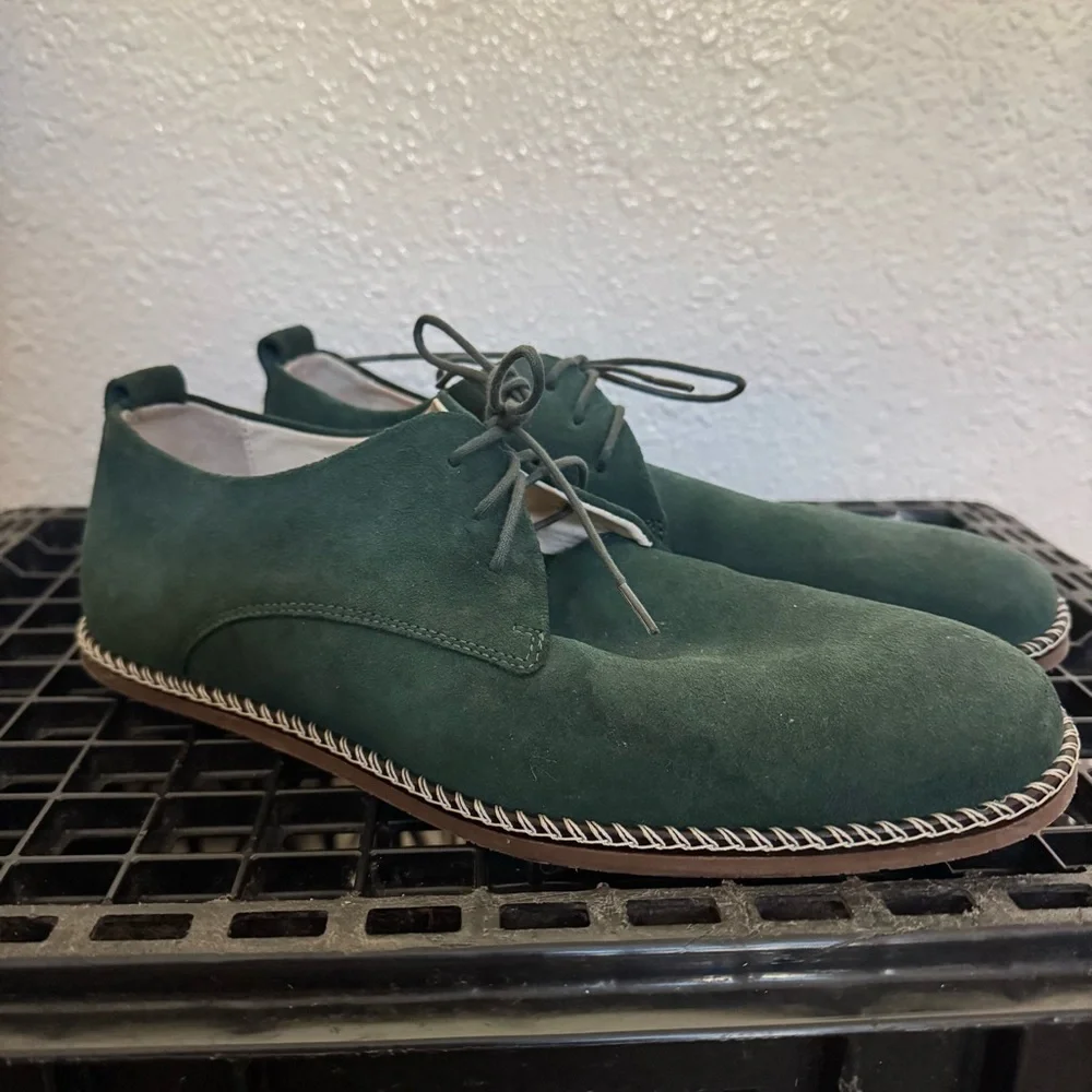 Royal Republiq Aims of Life Amsterdam Green Suede Men's Shoes